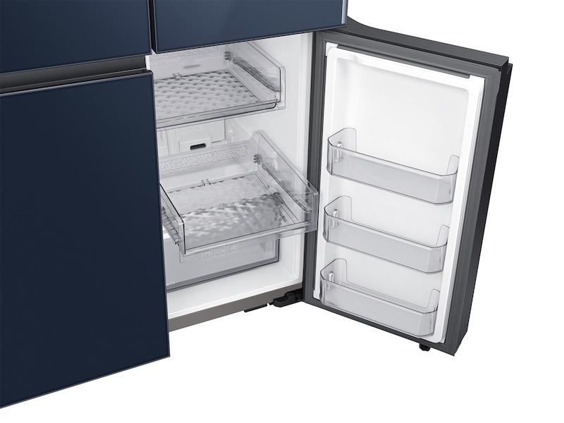Bespoke Counter Depth 4-Door Flex™ Refrigerator (23 cu. ft.) in Navy Glass