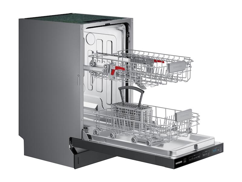 Whisper Quiet 46 dBA Dishwasher in Black Stainless Steel