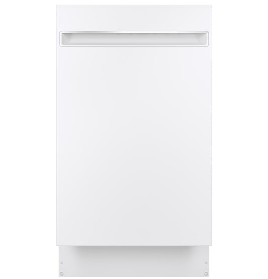 PDT145SGLWW GE Profile™ ENERGY STAR® 18" ADA Compliant Stainless Steel Interior Dishwasher with Sanitize Cycle