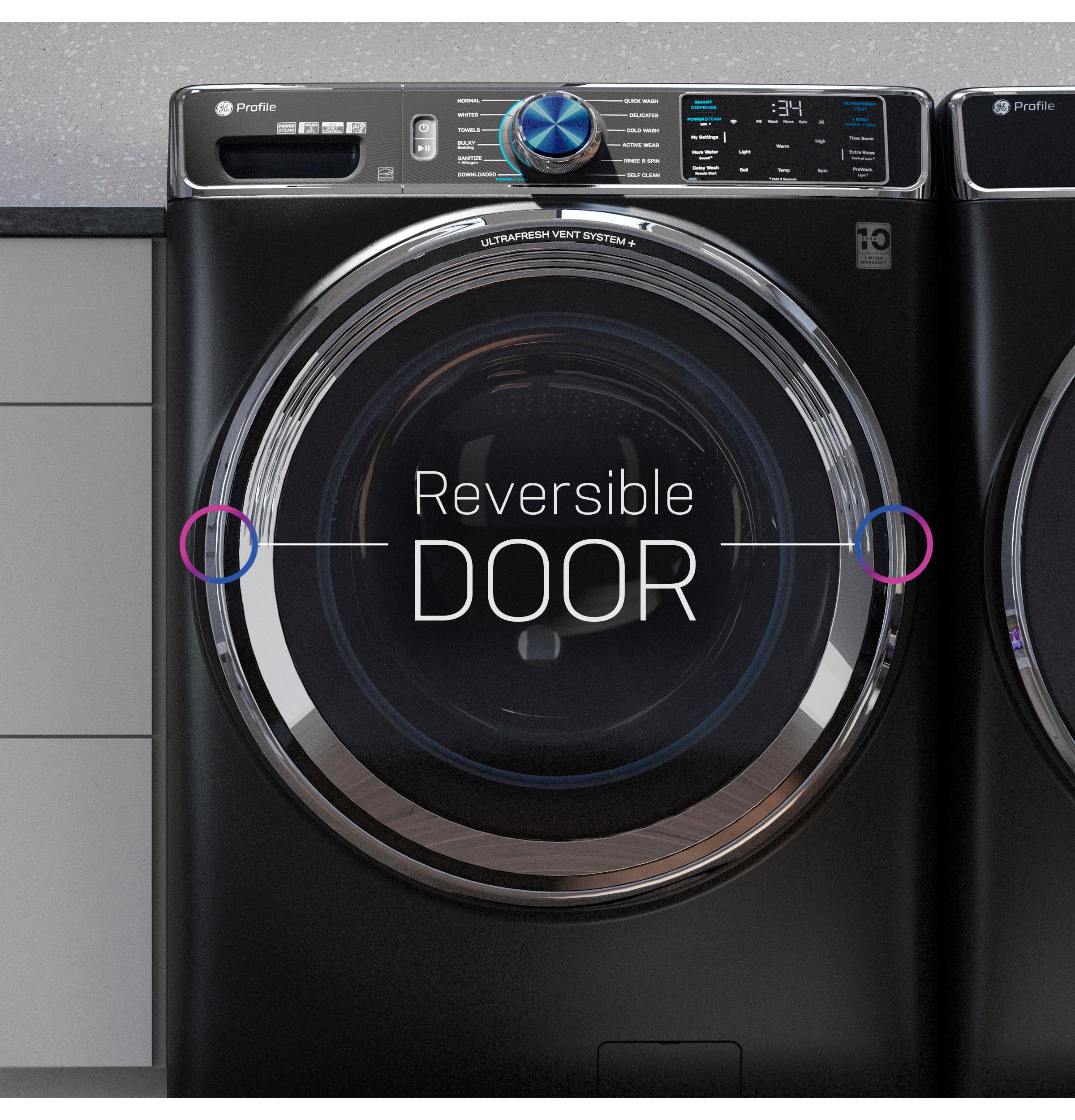 GE Profile™ 5.3 cu. ft. Capacity Smart Front Load ENERGY STAR® Steam Washer with Adaptive SmartDispense™ UltraFresh Vent System Plus™ with OdorBlock™