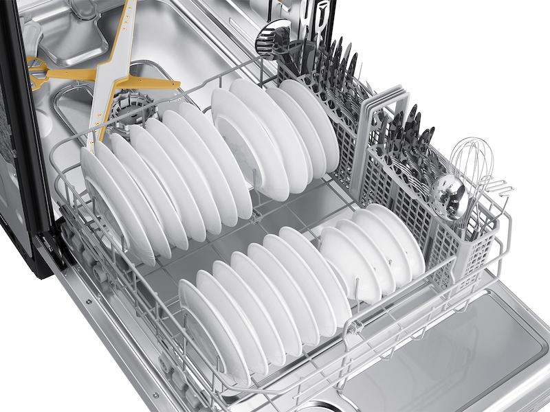 Samsung DW80BB707012AA Bespoke AutoRelease Smart 42dBA Dishwasher with StormWash+™ and Smart Dry in White Glass