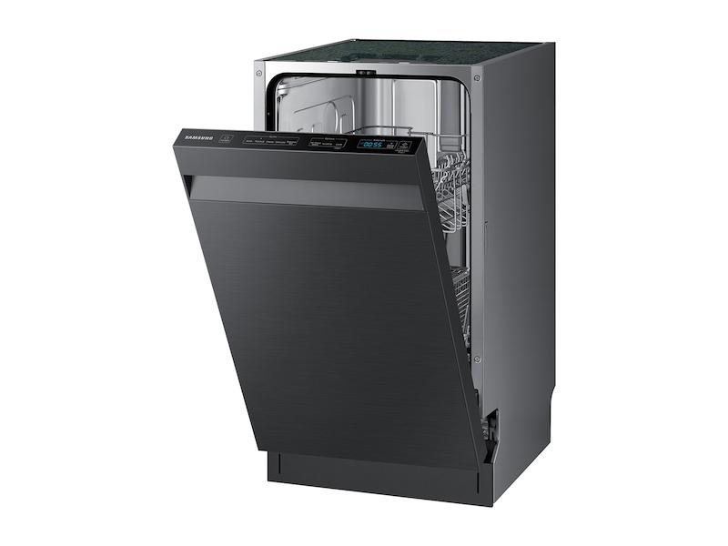 Whisper Quiet 46 dBA Dishwasher in Black Stainless Steel