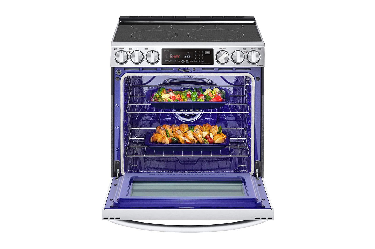 Lg LSEL6337F 6.3 cu. ft. Smart Wi-Fi Enabled ProBake Convection® InstaView™ Electric Slide-in Range with Air Fry