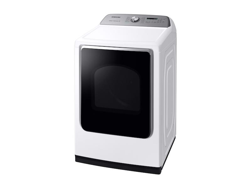 Samsung DVE54R7600W DV7600 7.4 cu. ft. Electric Dryer with Steam Sanitize+ in White