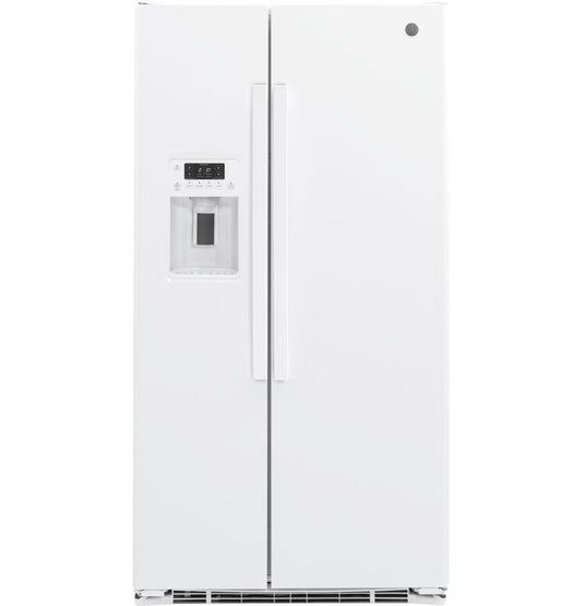 GZS22DGJWW GE® 21.9 Cu. Ft. Counter-Depth Side-By-Side Refrigerator