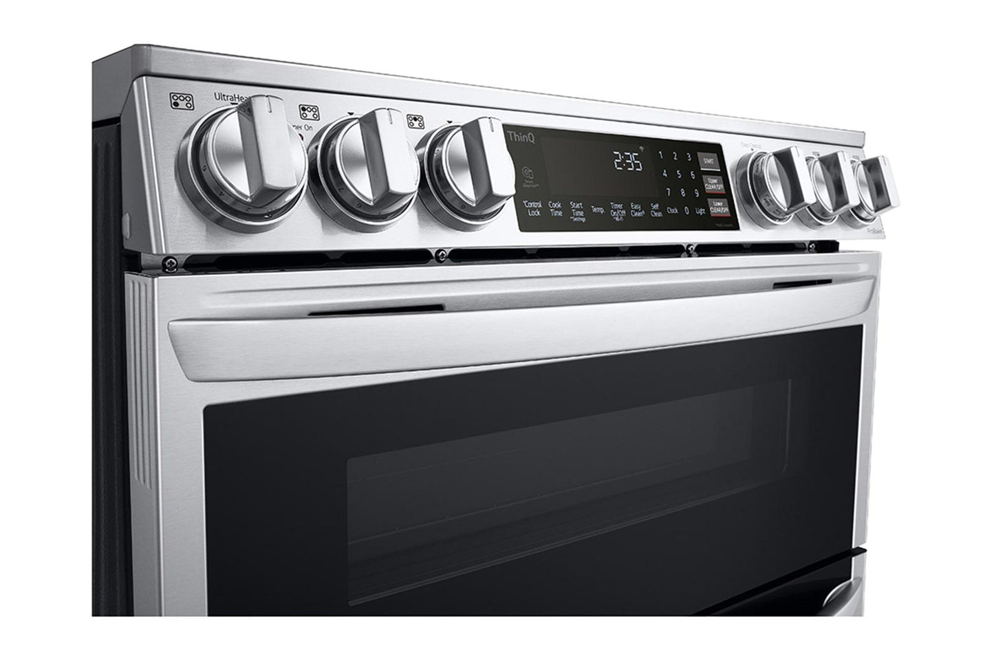 Lg LTEL7337F 7.3 cu. ft. Smart Electric Double Oven Slide-in Range with InstaView®, ProBake® Convection, Air Fry, and Air Sous Vide