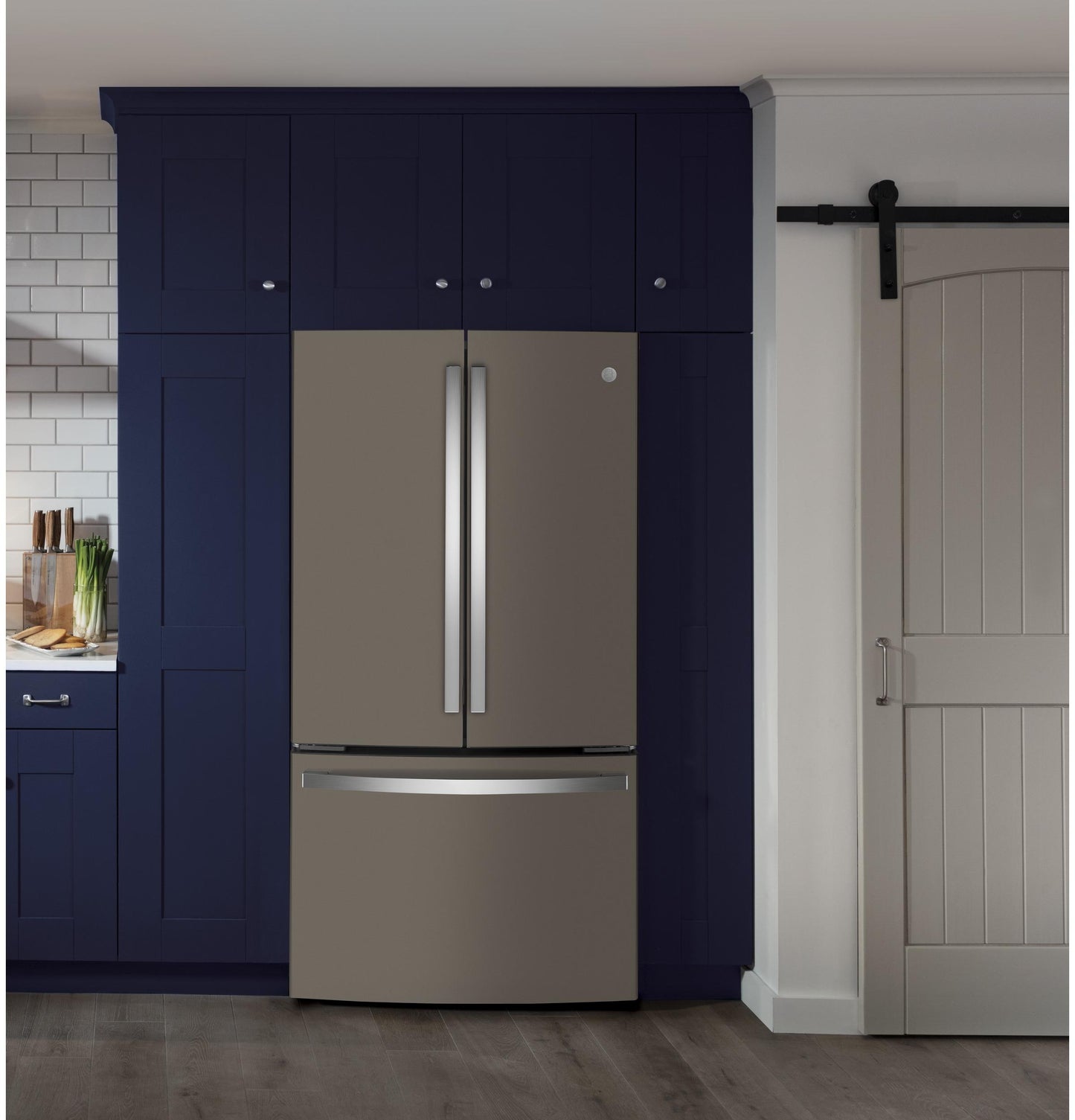 GWE23GMNES GE® ENERGY STAR® 23.1 Cu. Ft. Counter-Depth French-Door Refrigerator