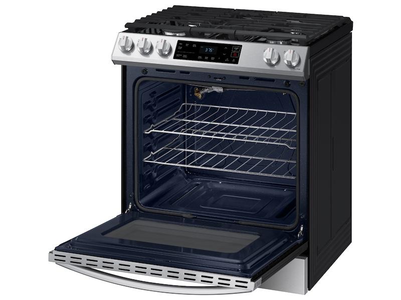 SAMSUNG 6.0 cu. ft. Smart Slide-in Gas Range in Stainless Steel