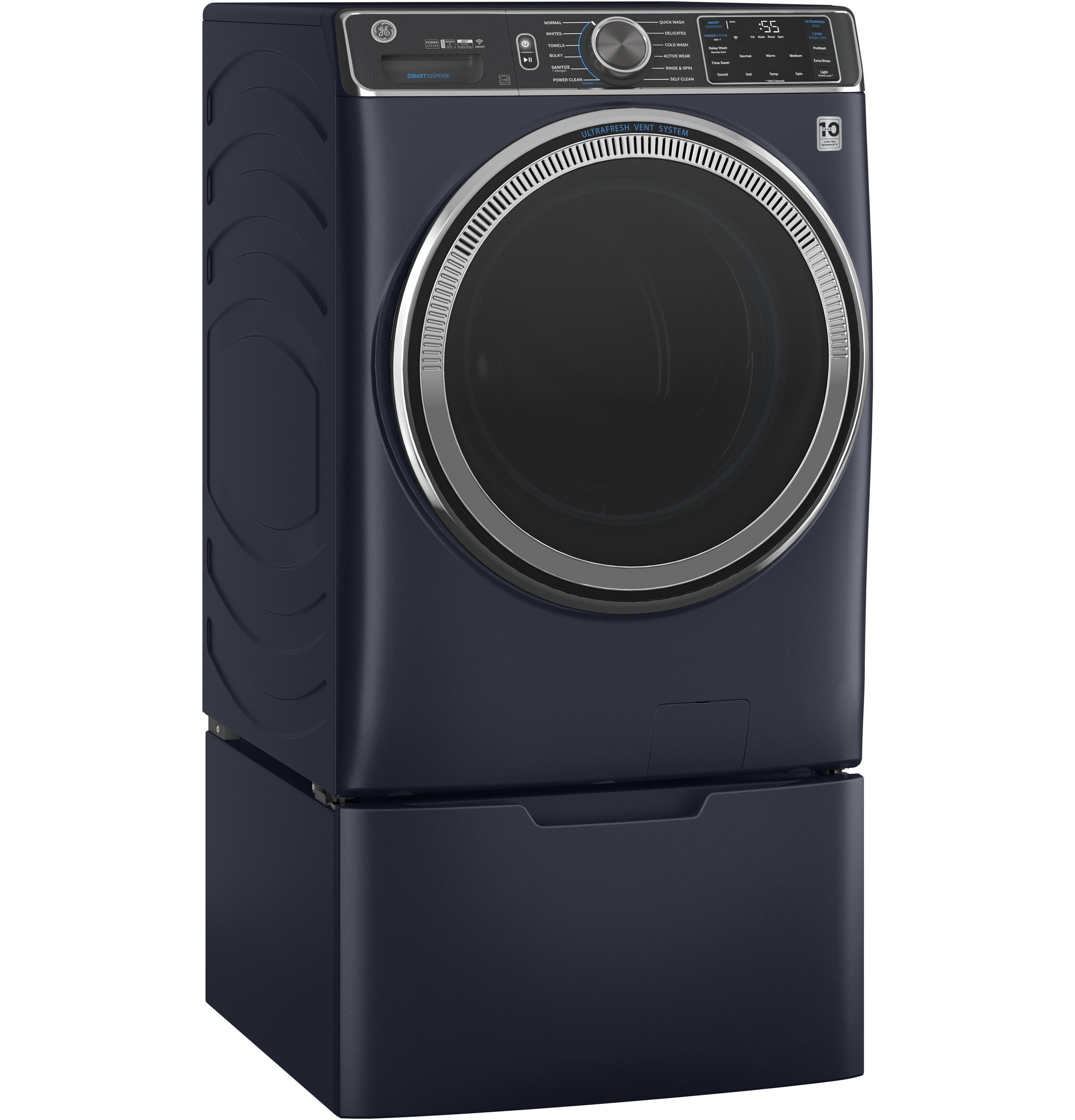 GE® ENERGY STAR® 5.0 cu. ft. Capacity Smart Front Load Steam Washer with SmartDispense™ UltraFresh Vent System with OdorBlock™ and Sanitize   Allergen