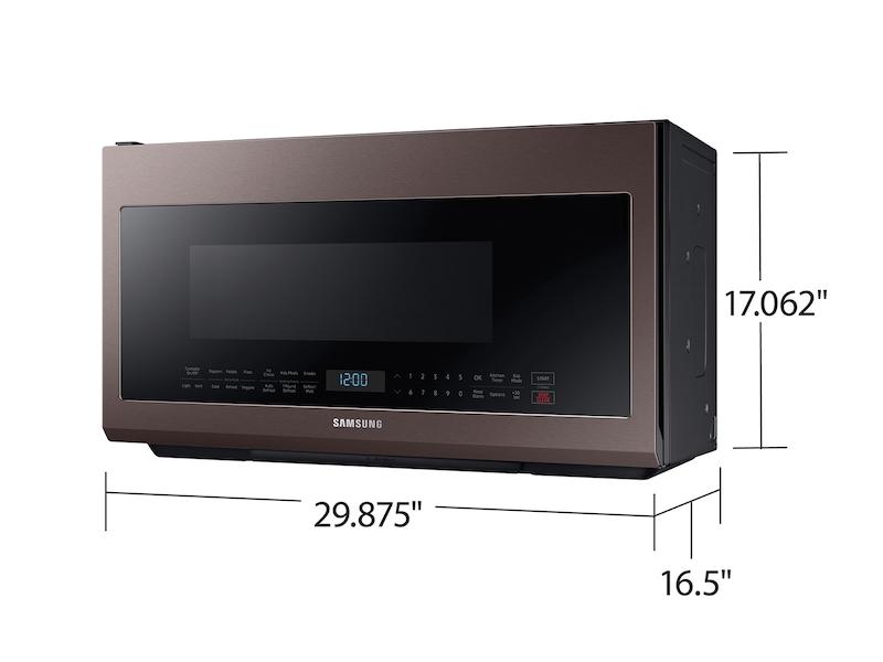 Bespoke Over-the-Range Microwave 2.1 cu. ft. with Sensor Cooking in Fingerprint Resistant Tuscan Stainless Steel