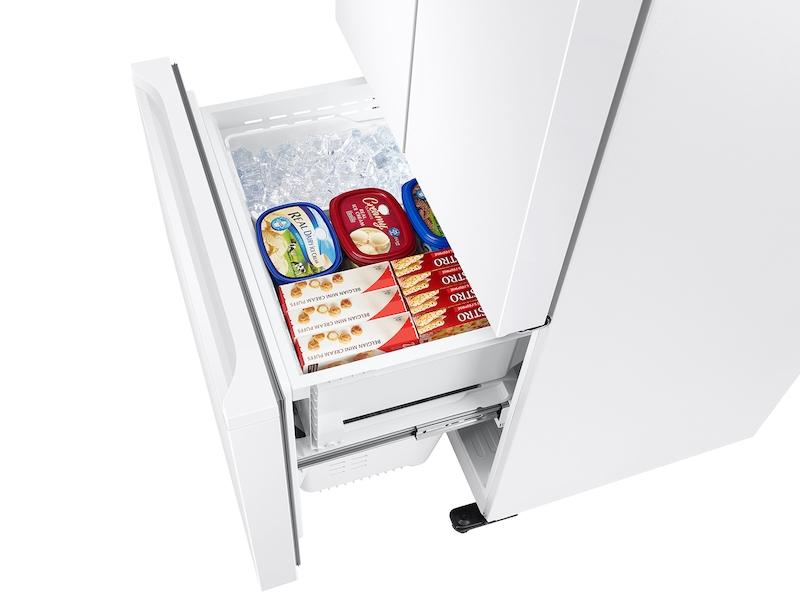 19.5 cu. ft. Smart 3-Door French Door Refrigerator in White
