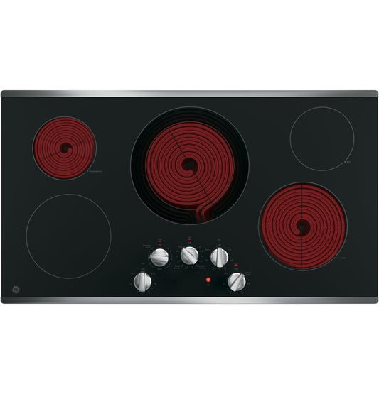 JP3036SLSS GE® 36" Built-In Knob Control Electric Cooktop