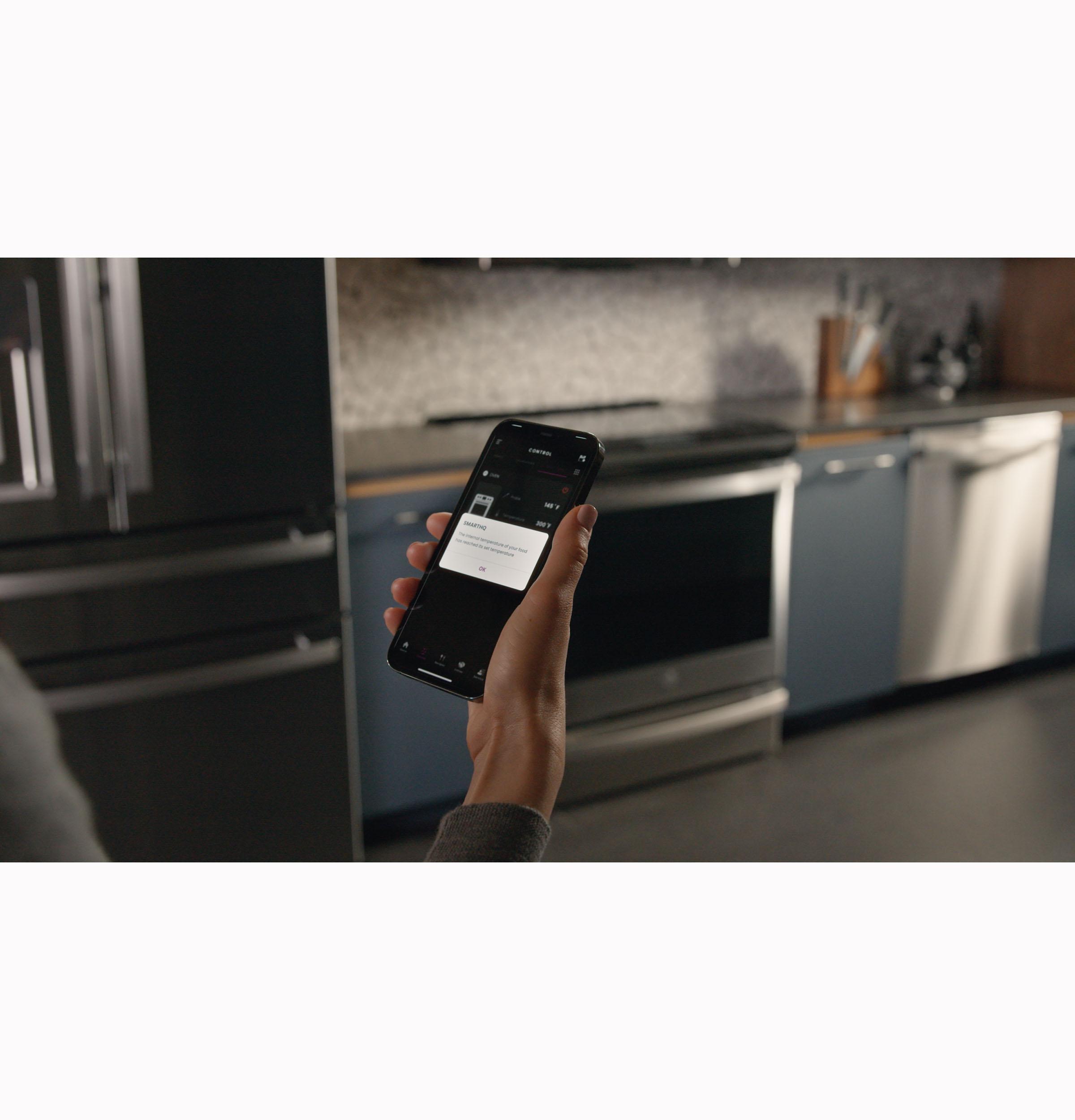 PHS93XYPFS GE Profile™ 30" Smart Slide-In Front-Control Induction Fingerprint Resistant Range with In Oven Camera