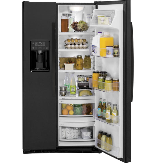 GZS22DGJBB GE® 21.9 Cu. Ft. Counter-Depth Side-By-Side Refrigerator