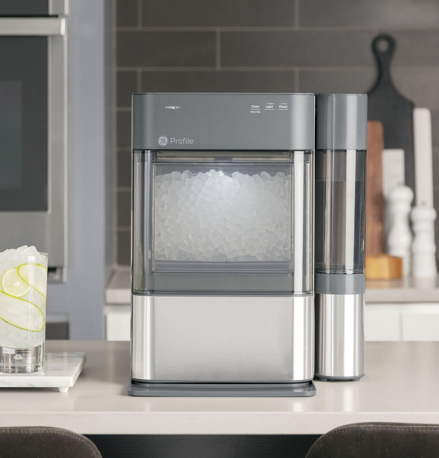 XPIO13SCSS GE Profile™ Opal™ 2.0 Nugget Ice Maker with Side Tank