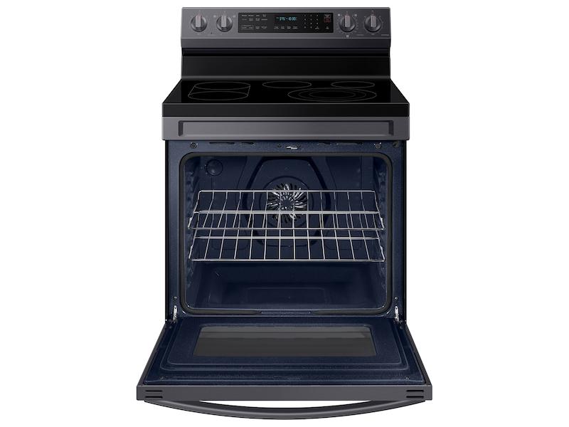 Samsung NE63A6711SG 6.3 cu. ft. Smart Freestanding Electric Range with No-Preheat Air Fry, Convection+ & Griddle in Black Stainless Steel