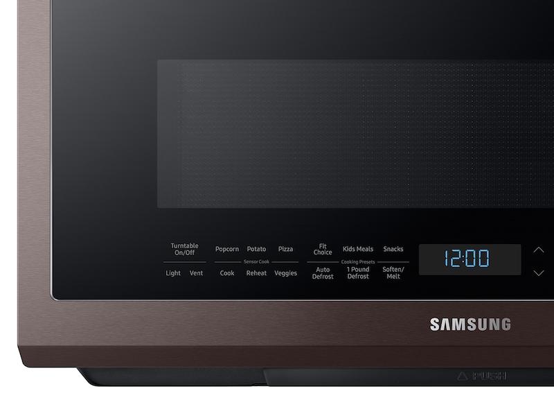 Bespoke Over-the-Range Microwave 2.1 cu. ft. with Sensor Cooking in Fingerprint Resistant Tuscan Stainless Steel