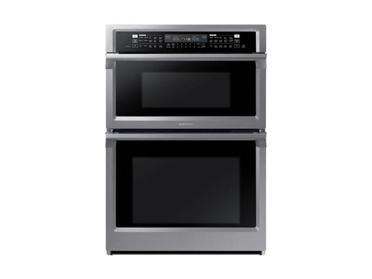Samsung NQ70M6650DS 30" Smart Microwave Combination Wall Oven with Steam Cook in Stainless Steel