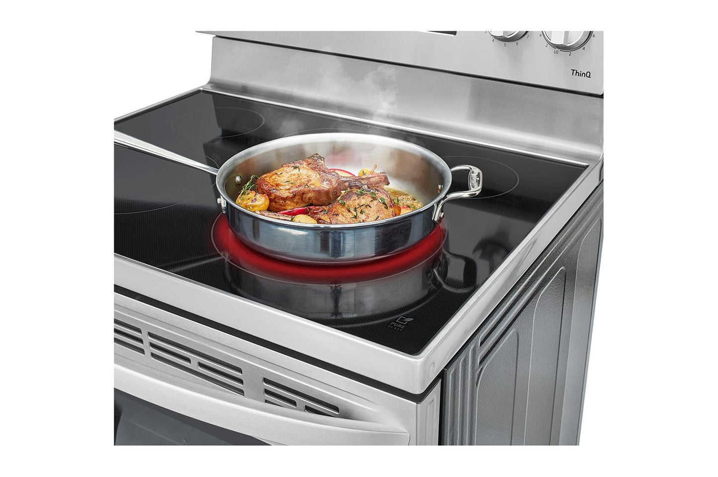 Lg LREL6323S 6.3 cu. ft. Smart Wi-Fi Enabled Fan Convection Electric Range with Air Fry & EasyClean®