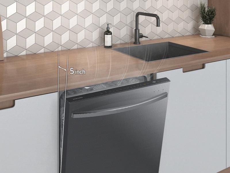Samsung DW80B7071UG AutoRelease Smart 42dBA Dishwasher with StormWash+™ and Smart Dry in Black Stainless Steel