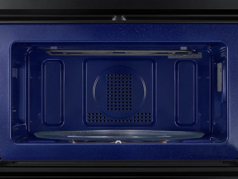 Samsung 30" Smart Microwave Combination Wall Oven with Steam Cook in Black Stainless Steel