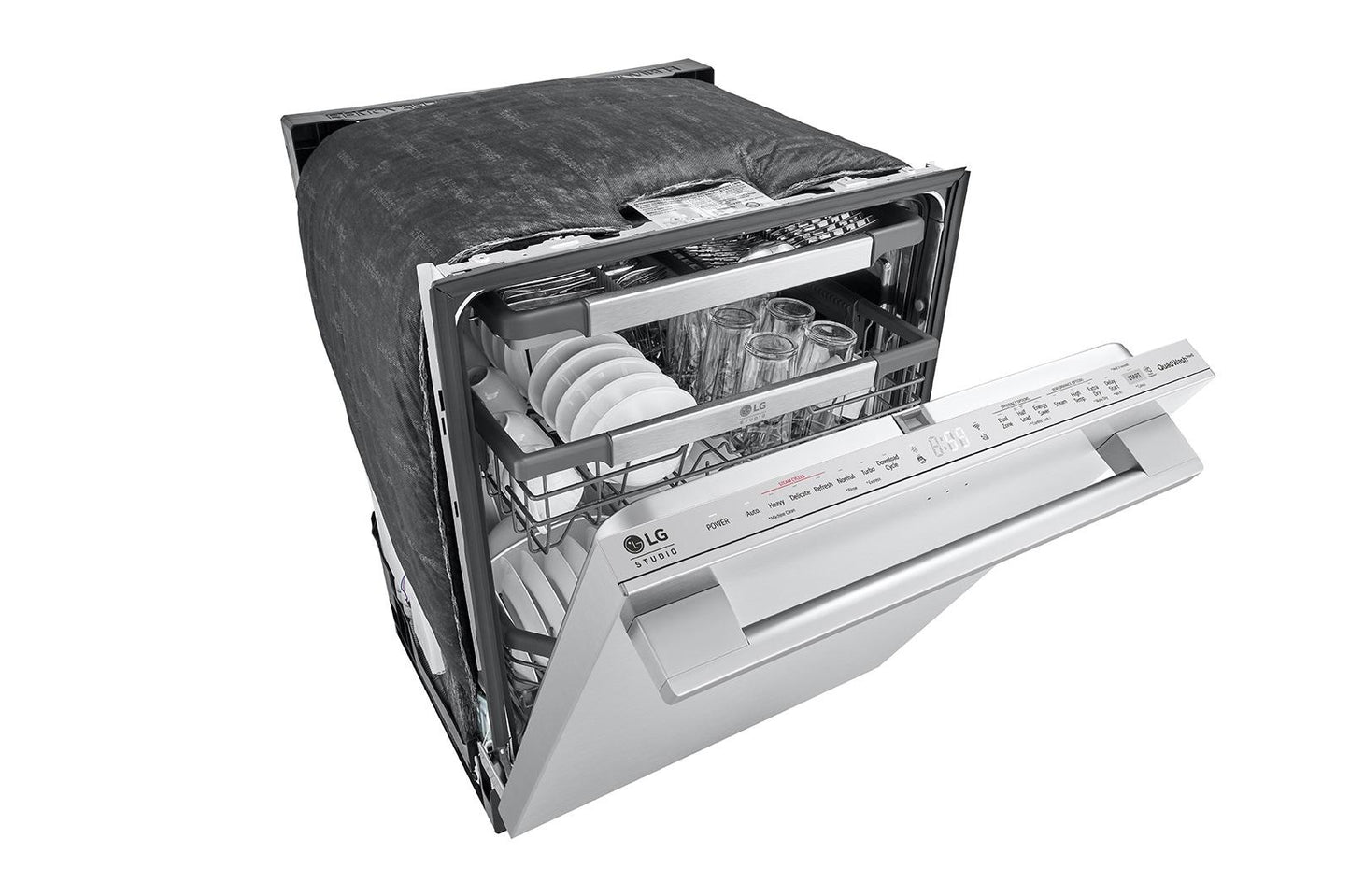 LG STUDIO Top Control Smart Dishwasher with QuadWash™ and TrueSteam®