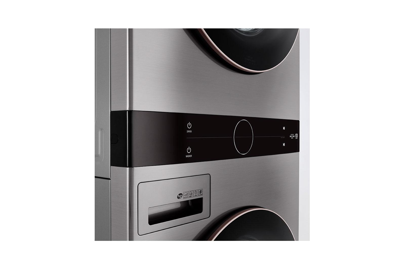 Lg Single Unit Front Load LG WashTower™ with Center Control™ 4.5 cu. ft. Washer and 7.4 cu. ft. Gas Dryer