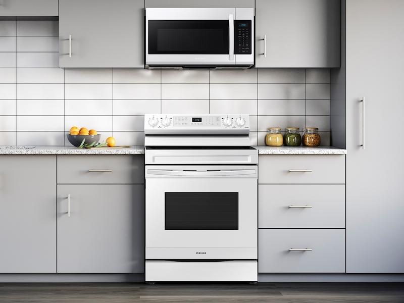 6.3 cu. ft. Smart Freestanding Electric Range with No-Preheat Air Fry & Convection in White