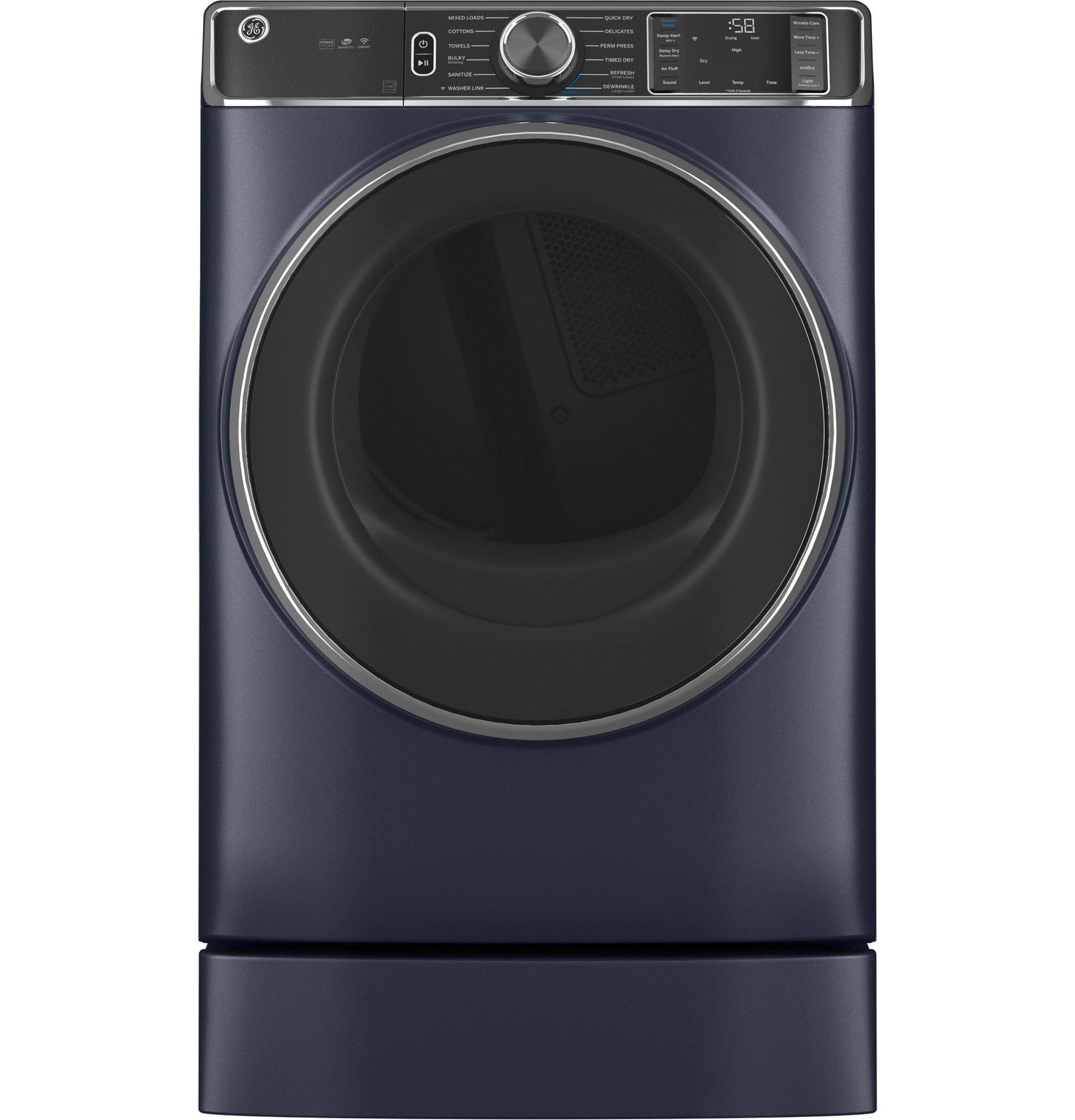 GE® ENERGY STAR® 7.8 cu. ft. Capacity Smart Front Load Electric Dryer with Steam and Sanitize Cycle