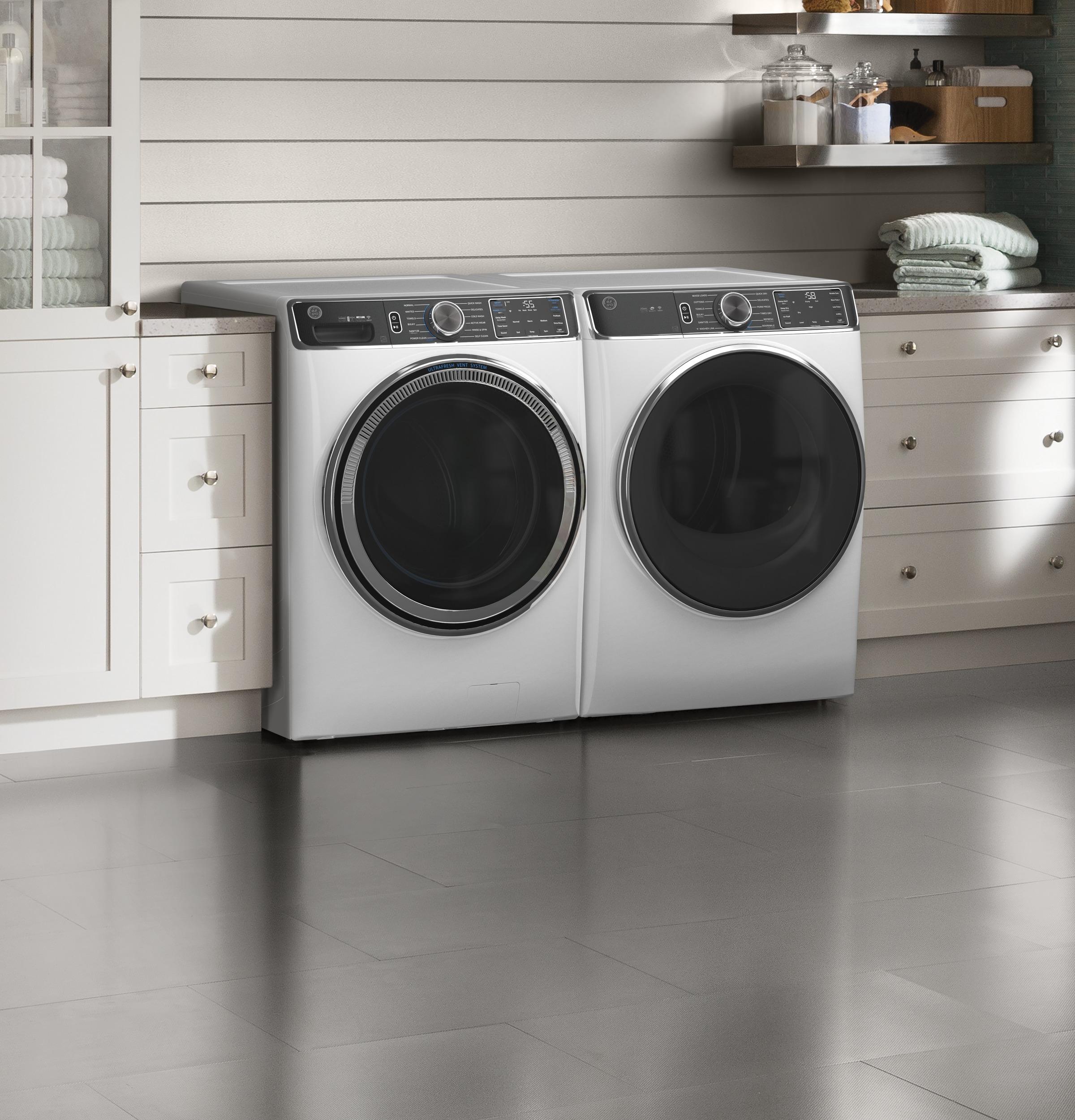 GE® ENERGY STAR® 5.0 cu. ft. Capacity Smart Front Load Steam Washer with SmartDispense™ UltraFresh Vent System with OdorBlock™ and Sanitize Allergen