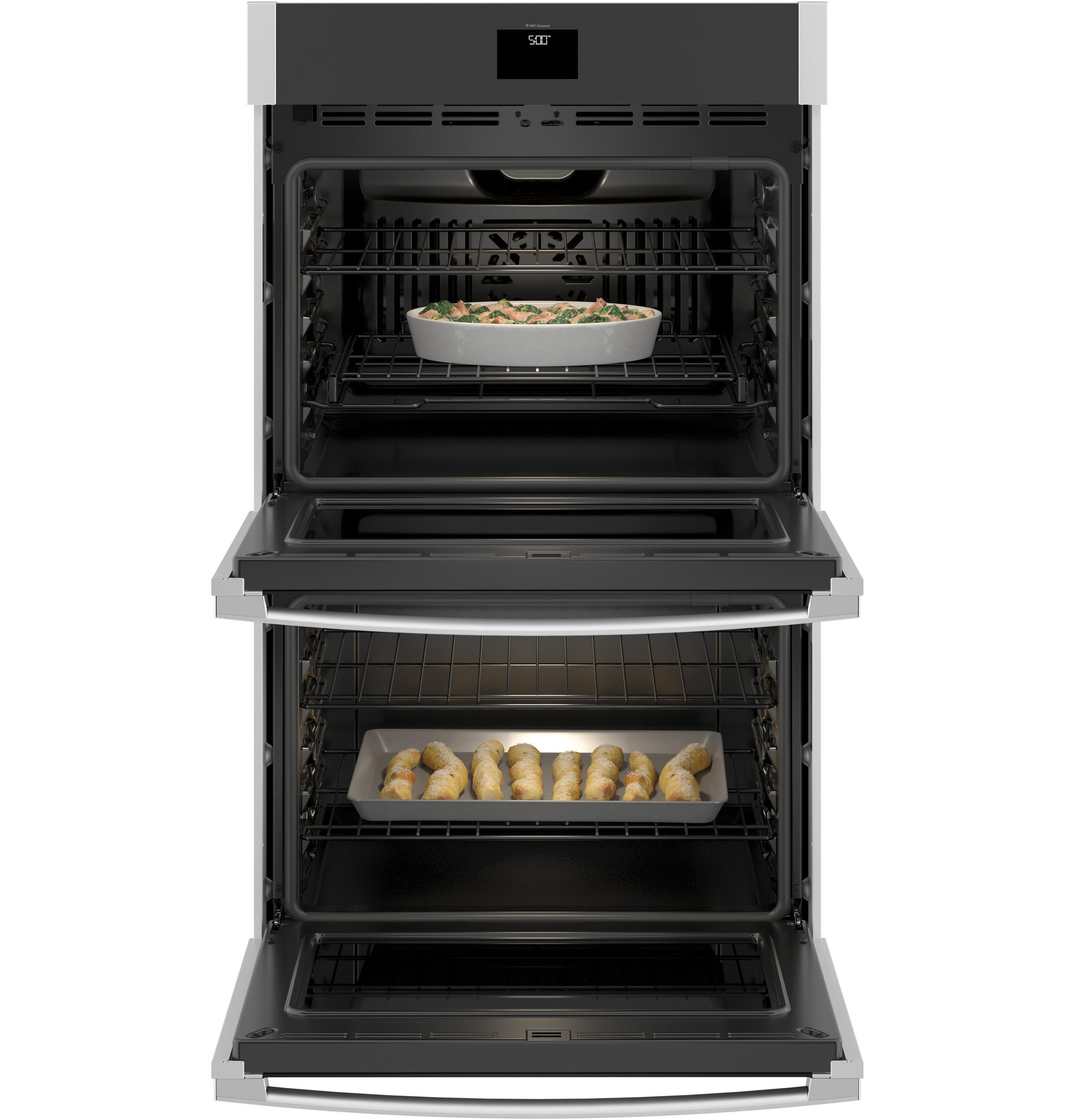 GE® 30" Smart Built-In Self-Clean Convection Double Wall Oven with Never Scrub Racks