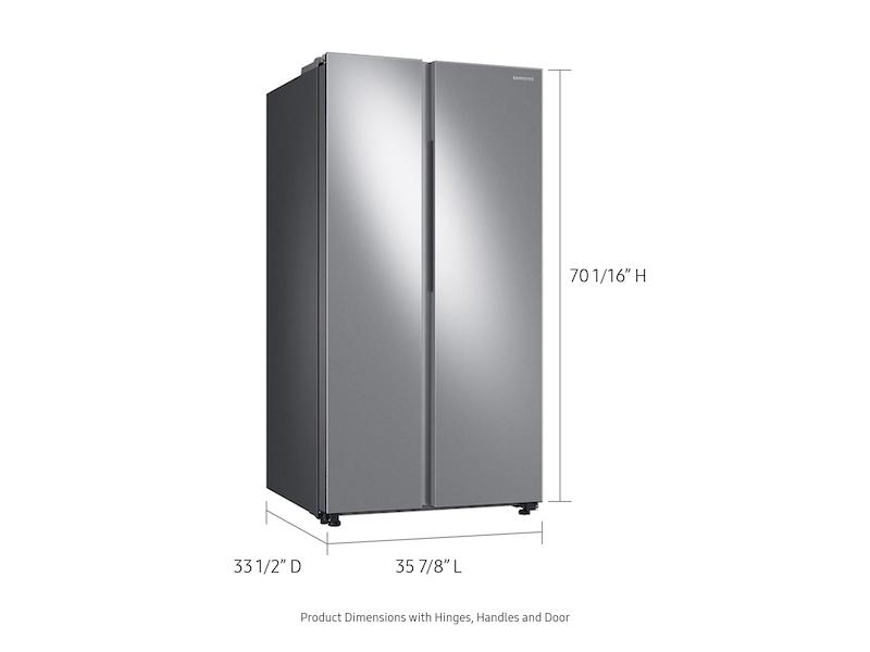 Samsung RS28A500ASR 28-cu-ft-Smart-Side-by-Side-Refrigerator-in-Stainless-Steel