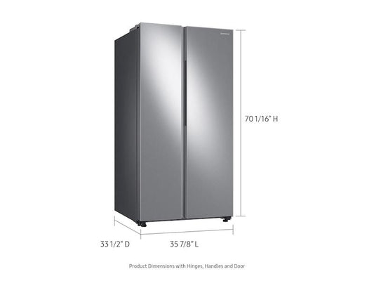 Samsung RS28A500ASR 28-cu-ft-Smart-Side-by-Side-Refrigerator-in-Stainless-Steel