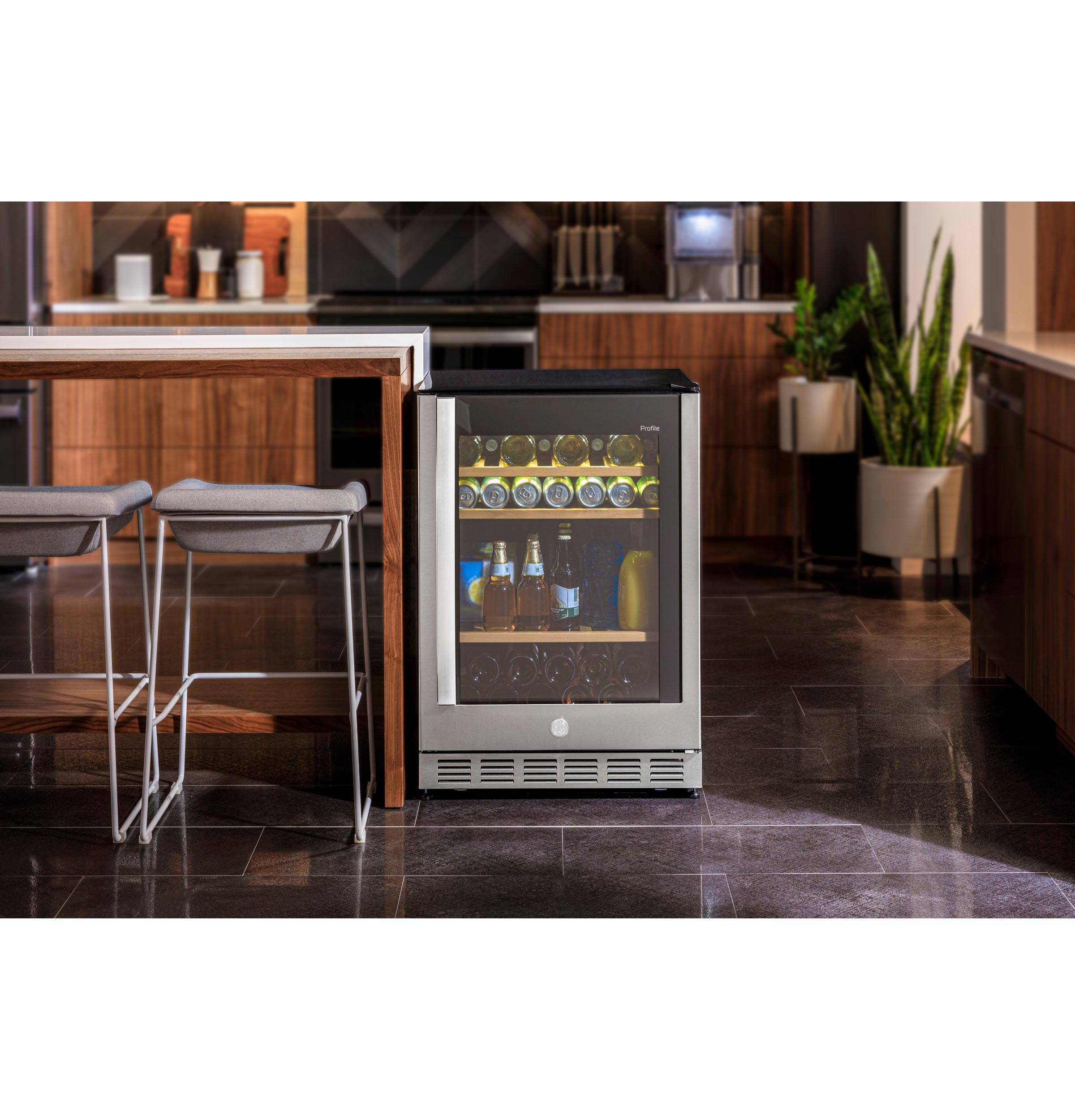PVS06BSPSS GE Profile™ 155-Can or 52-Bottle Beverage Center