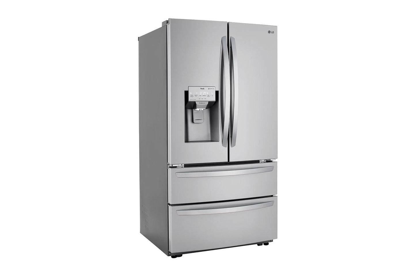 Lg LRMXC2206S 22 cu ft. Smart Counter Depth Double Freezer Refrigerator with Craft Ice™