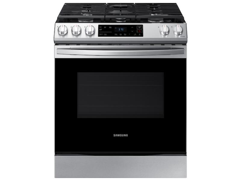 SAMSUNG 6.0 cu. ft. Smart Slide-in Gas Range in Stainless Steel