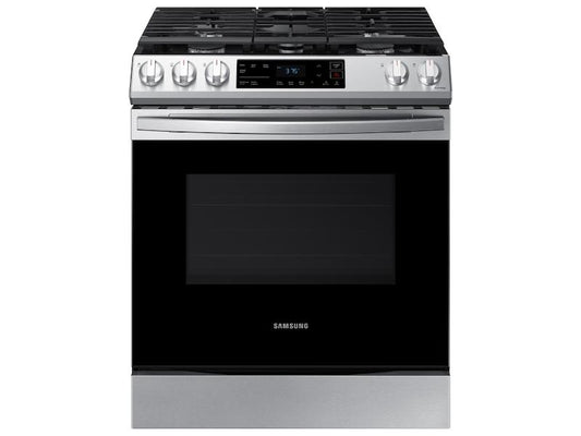 SAMSUNG 6.0 cu. ft. Smart Slide-in Gas Range in Stainless Steel