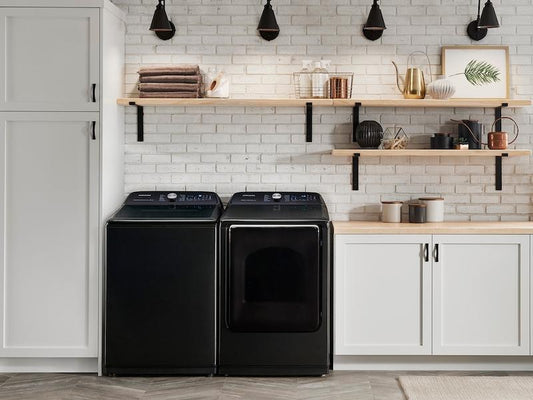 Samsung DVE54R7600V 7.4 cu. ft. Electric Dryer with Steam Sanitize+ in Black Stainless Steel