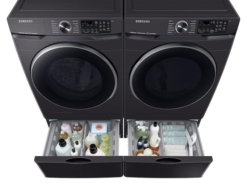 5.0 cu. ft. Extra-Large Capacity Smart Front Load Washer with Super Speed Wash in Brushed Black