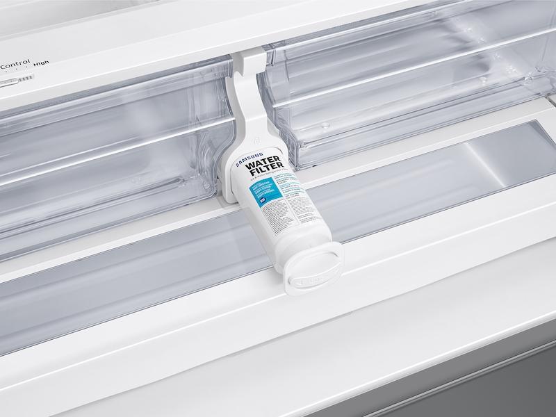 Samsung RF28T5021SG 28 cu. ft. Large Capacity 3-Door French Door Refrigerator with AutoFill Water Pitcher in Black Stainless Steel