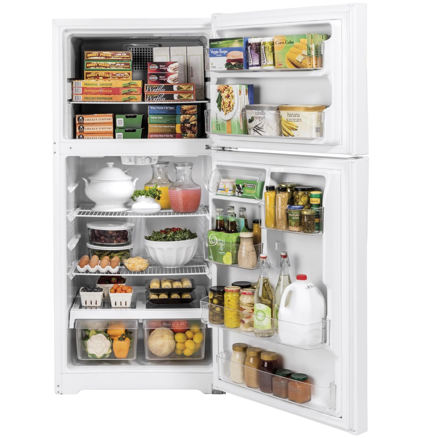 GTE19DTNRWW GE® ENERGY STAR® 19.2 Cu. Ft. Top-Freezer Refrigerator