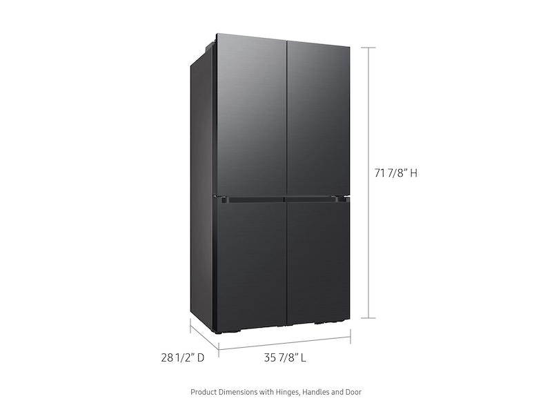 Bespoke 4-Door Flex™ Refrigerator (29 cu. ft.) in Matte Black Steel