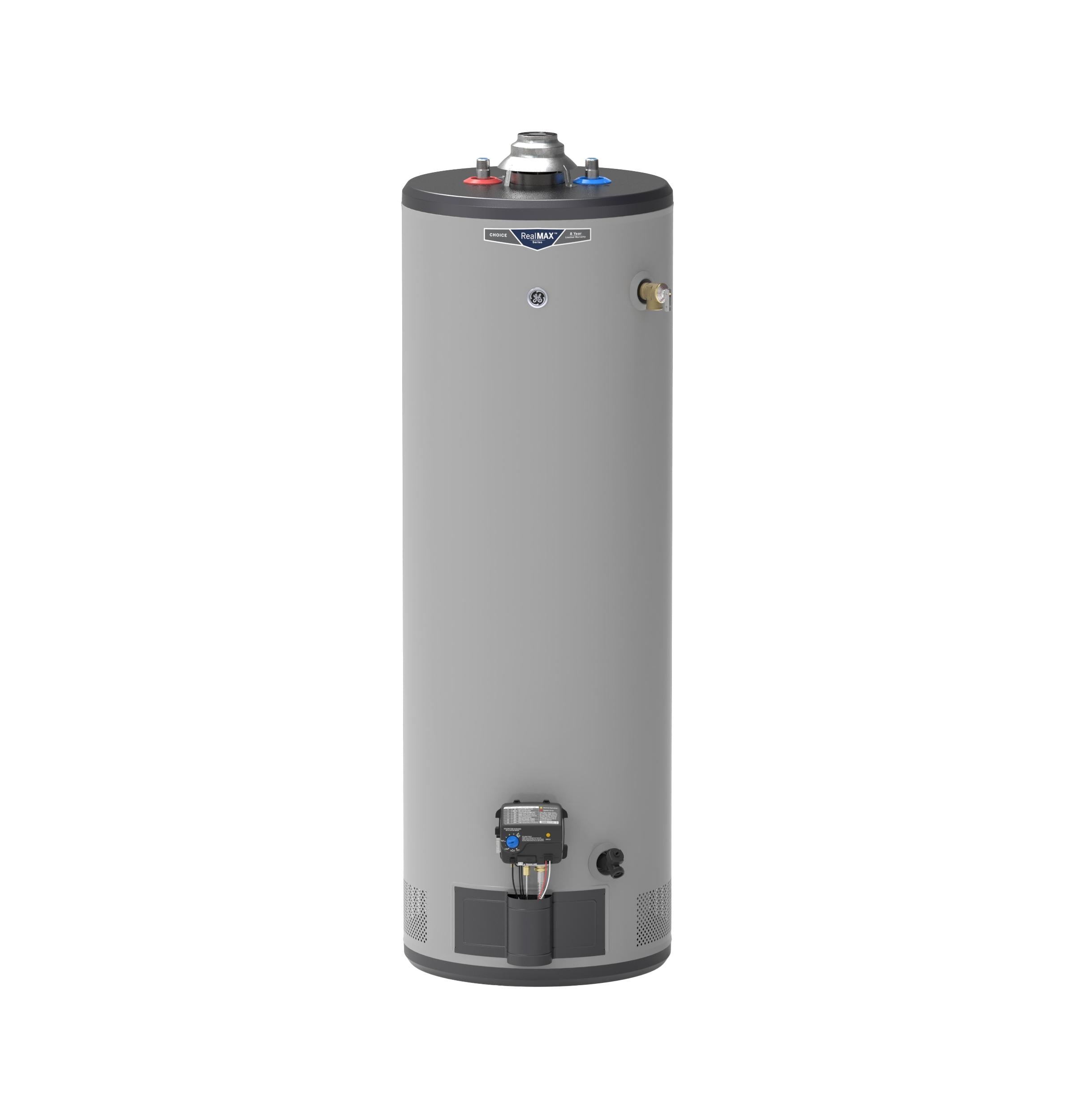 GE RealMAX Choice 40-Gallon Tall Liquid Propane Atmospheric Water Heater