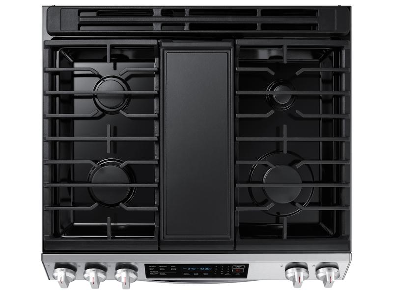 Samsung 6.0 cu. ft. Smart Slide-in Gas Range with Convection in Stainless Steel