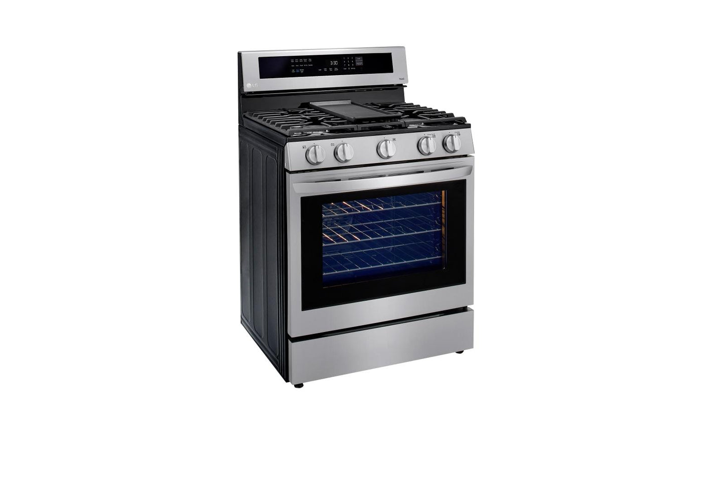 Lg LRGL5825F 5.8 cu ft. Smart Wi-Fi Enabled True Convection InstaView® Gas Range with Air Fry