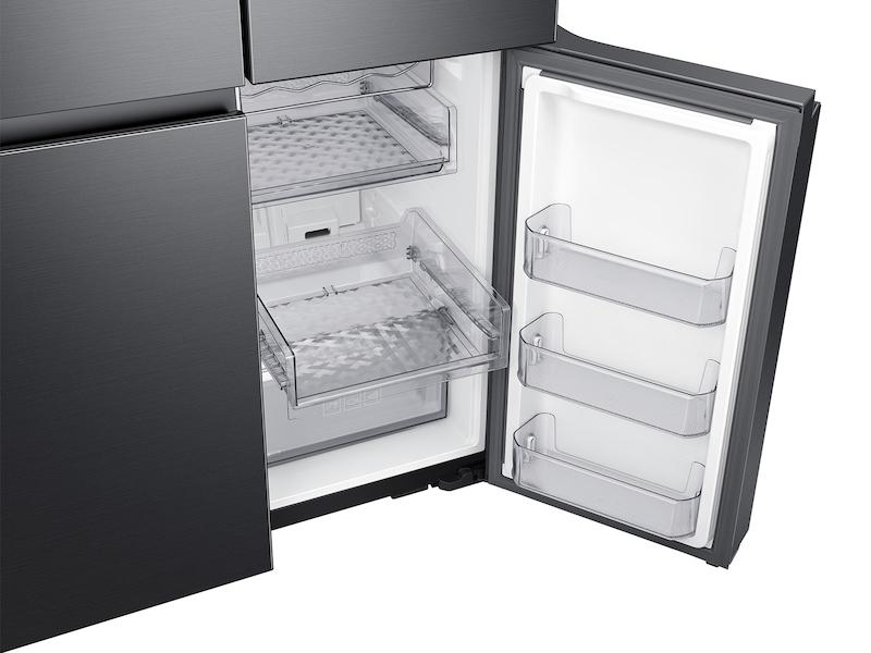 23 cu. ft. Smart Counter Depth 4-Door Flex™ refrigerator with Family Hub™ and Beverage Center in Black Stainless Steel