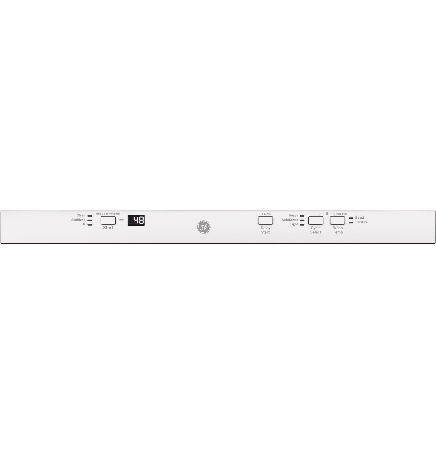 GDT226SGLWW GE® ENERGY STAR® ADA Compliant Stainless Steel Interior Dishwasher with Sanitize Cycle