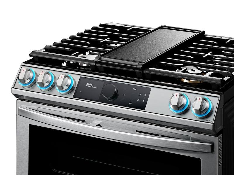 Samsung 6.0 cu ft. Smart Slide-in Gas Range with Flex Duo™, Smart Dial
