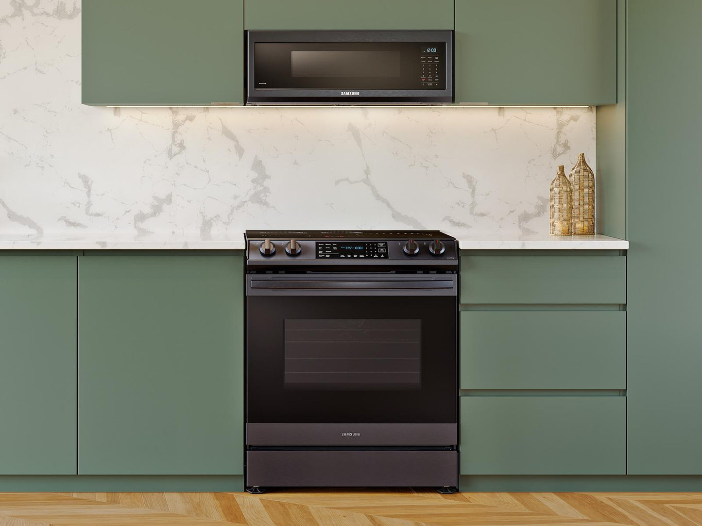 Samsung 6.3 cu. ft. Smart Rapid Heat Induction Slide-in Range with Air Fry