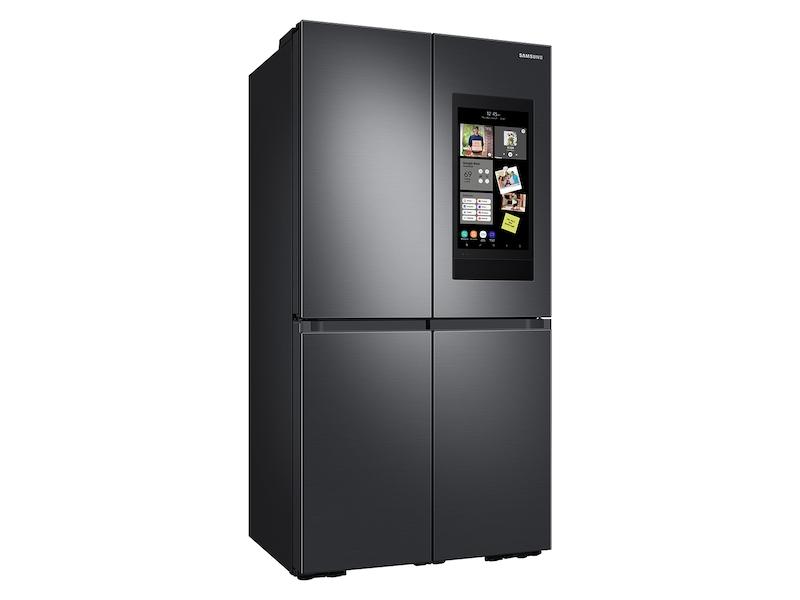 23 cu. ft. Smart Counter Depth 4-Door Flex™ refrigerator with Family Hub™ and Beverage Center in Black Stainless Steel